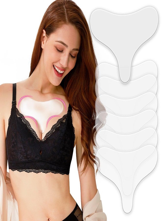 Pacify 6 Pack Silicone Chest Wrinkle Pads Reusable Wrinkle Patches Overnight Anti Chest Wrinkles from Side Sleeping - Image 1